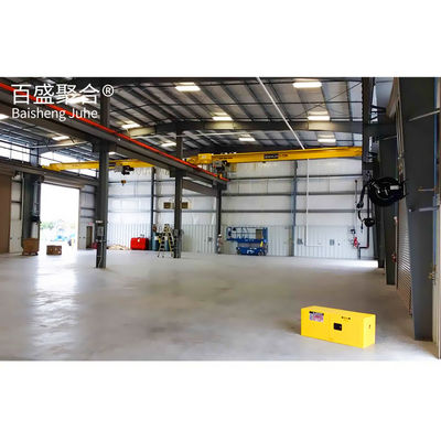 品質  Q235/Q345B Grade Prefabricated Metal Design Self Storage Shed For Warehouse Engineering 工場