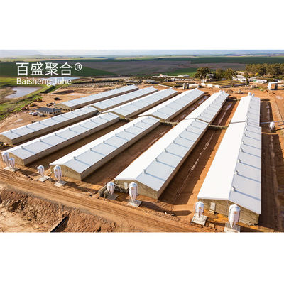 調整可能な鉄鋼級の建物 折りたたみのサービスのためのプリファブリック豚場構造物