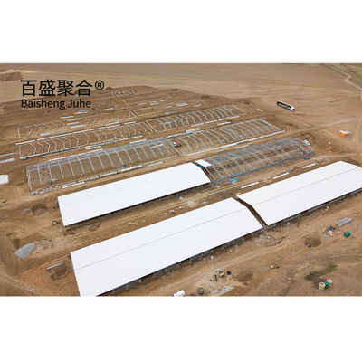 調整可能な鉄鋼級の建物 折りたたみのサービスのためのプリファブリック豚場構造物