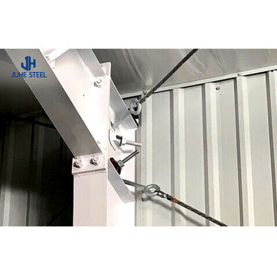 固体型H型鋼筋梁主枠 建設用金属貯蔵棚