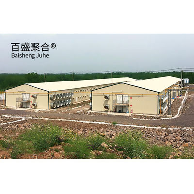 設計とアルミニウム合金窓の自動家禽農場プリファブ層豚屋
