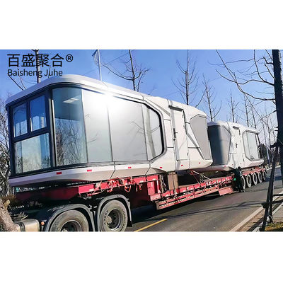 アップルキャビン プレファブコンテナ ホーム 屋外オフィス用の現代宇宙カプセルハウス