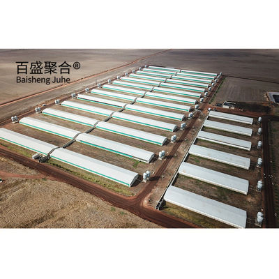 ホットディップガルバン化/塗料噴霧 鶏場のための鋼製プリファブ豚屋設計