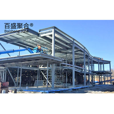 Q235Q345 低炭素鋼 2階建て鋼筋構造体育館 CAD図面設計