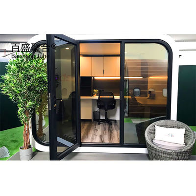 キオスクハウス アップル 20Ft 40Ft ガルバネイド 鉄筋 屋外 モダン プリファブ オフィス ポッド キャビン