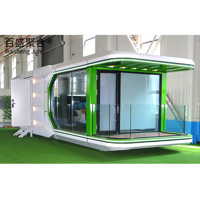 カスタムスペースカプセル プリファブハウス ビラ用の小さな家 鋼製モジュール型家 船舶家