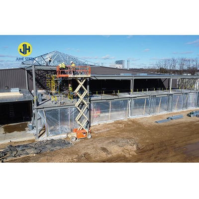 Q235 Q355Bグレードの工業用建物軽鋼構造の製造ワークショップ
