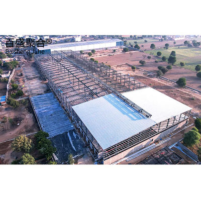 Q235/Q345B 建設会社ホールのための鋼鉄構造の建築物