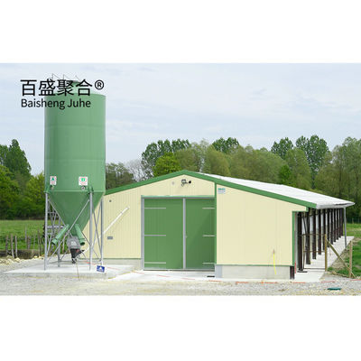 鉄鋼農業 フラットパック オープンサイド 鶏棚 鉄鋼構造のための鶏屋 倉庫