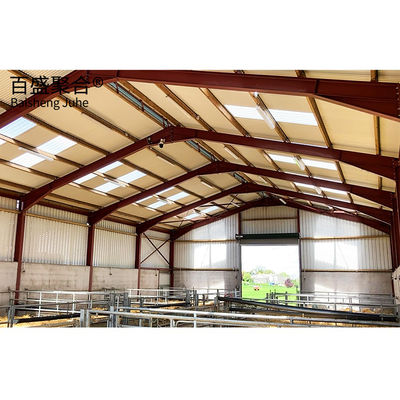 アルミアルloy Window Prefabricated Warehouse 鉄筋ビームのための農場