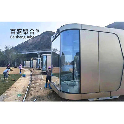 ヴィラ コンテナハウス オーダーメイド ダブルガラス 移動型宇宙カプセル キャビン ホテル