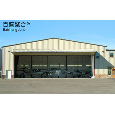塗装された鋼鉄構造 飛行機 ハンガー シェード スペースフレーム 航空機 ハンガー 屋根