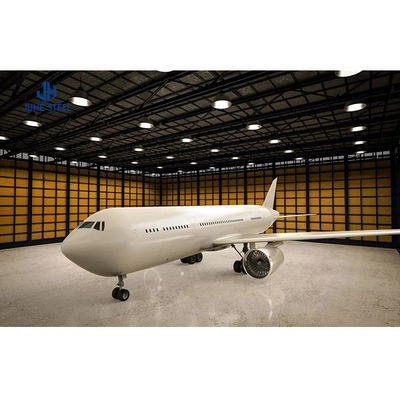 塗装された鋼鉄構造 飛行機 ハンガー シェード スペースフレーム 航空機 ハンガー 屋根