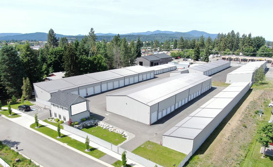 アルミ合金 窓 鉄 構造 便利な建物建設のためのガレージ
