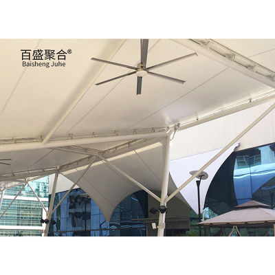 サンシェード 駐車場 張力膜構造 PTFEコーティング