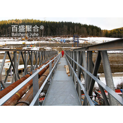 メタル歩行者橋 シングルレーン用鋼歩行橋 幅4.2m