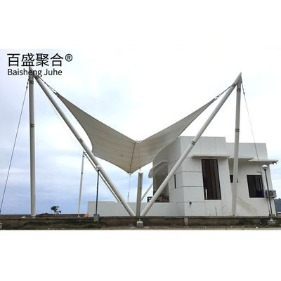 PTFE建築用布 テンプシェード シェード 景観用 伸縮膜構造