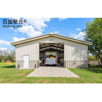 Q235B/Q345B 低炭素鋼構造 ガレージ 倉庫 プリファブ金属車庫
