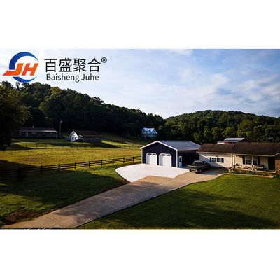 Q235B/Q345B 低炭素鋼のプリファブ3車用金属ガレージ